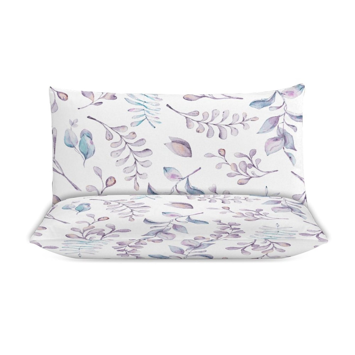 Elegant Lavendar Floral 3-Piece Bedding Set-90"x90" Full, Queen Reversible Floral Duvet Set