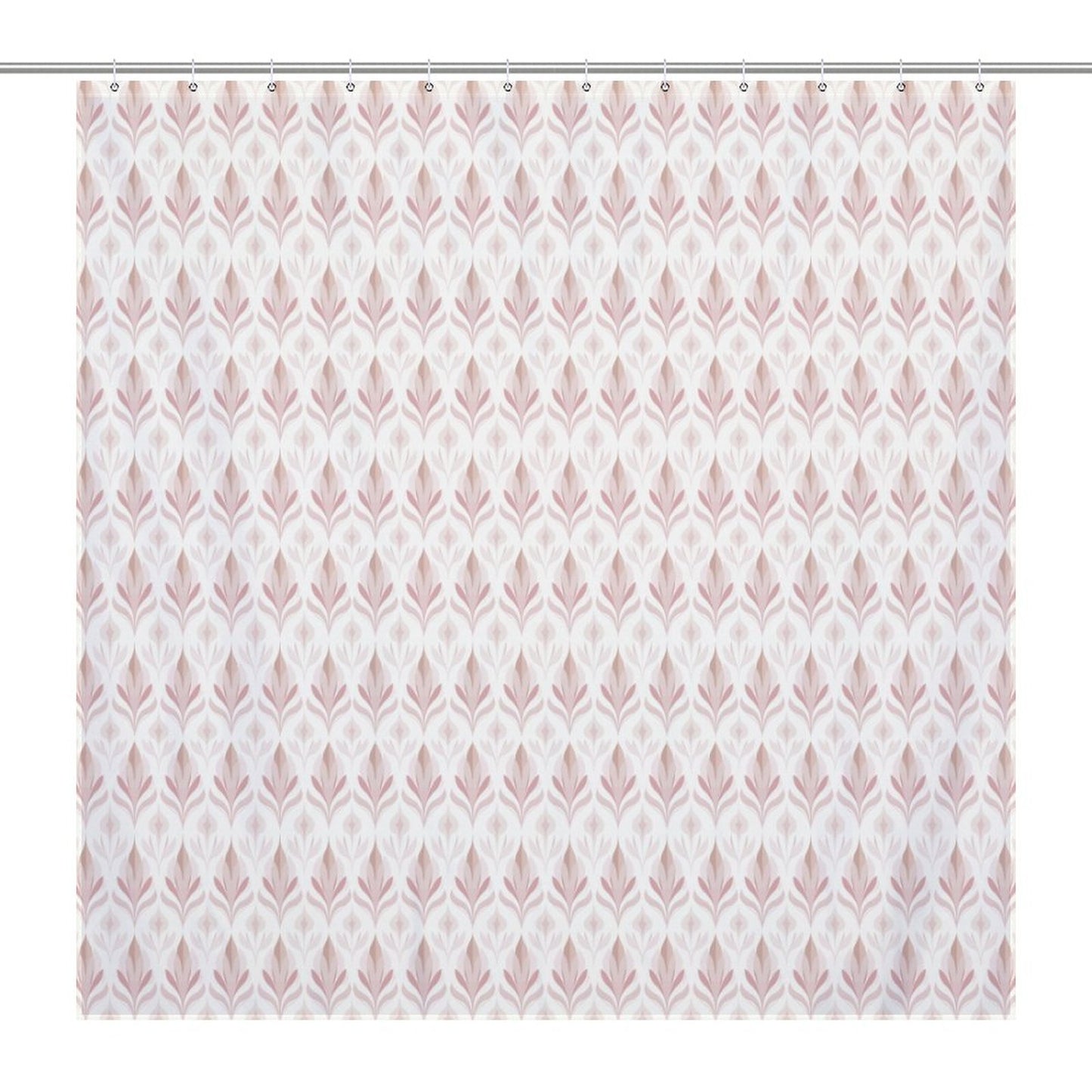 Lightweight Shower Curtain-Boho Creamy Pink